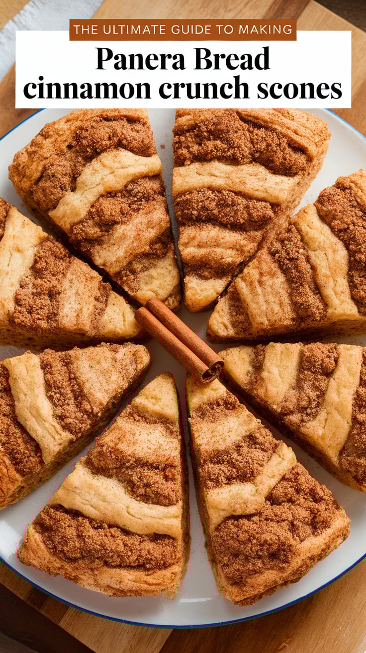 Indulge in the irresistible combination of sweet cinnamon and crunchy topping with our ultimate copycat recipe for Panera Bread Cinnamon Crunch Scones. Enjoy the satisfaction of baking a homemade version that tastes just like the original, making your mornings a little brighter and a lot more delicious.