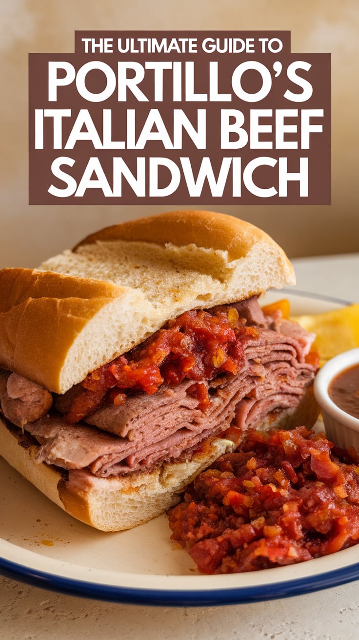 Dive into the flavors of Chicago with The Ultimate Guide to Portillo's Italian Beef Sandwich, a copycat recipe that captures every savory bite of the original. This guide walks you through the process of creating tender, flavorful beef drenched in rich au jus, allowing you to enjoy this iconic sandwich from the comfort of your kitchen.