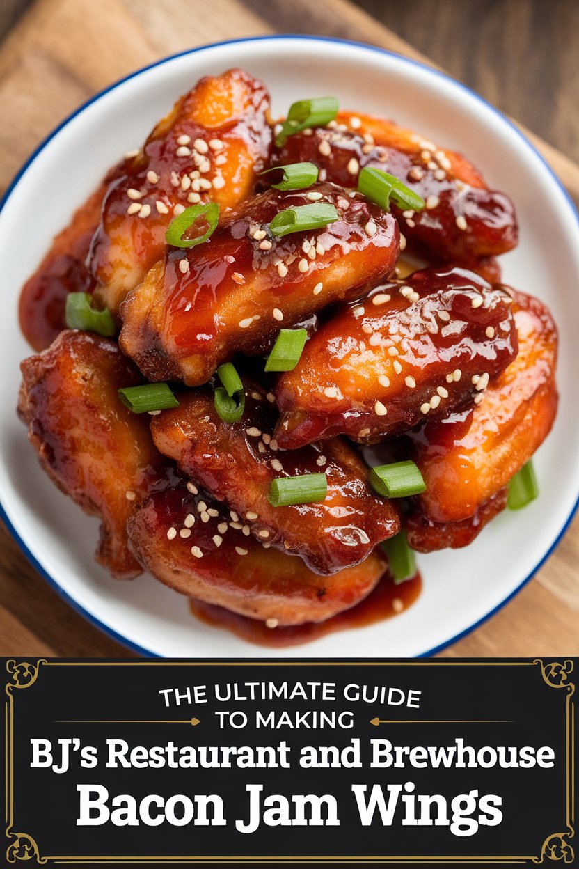 Experience the delicious fusion of flavors with our copycat recipe for BJ's Restaurant and Brewhouse Bacon Jam Wings. This savory dish features crispy wings coated in a delightful bacon jam that hits all the right notes—sweet, smoky, and utterly addictive. Impress your friends and family with a homemade version that tastes just like the restaurant favorite!