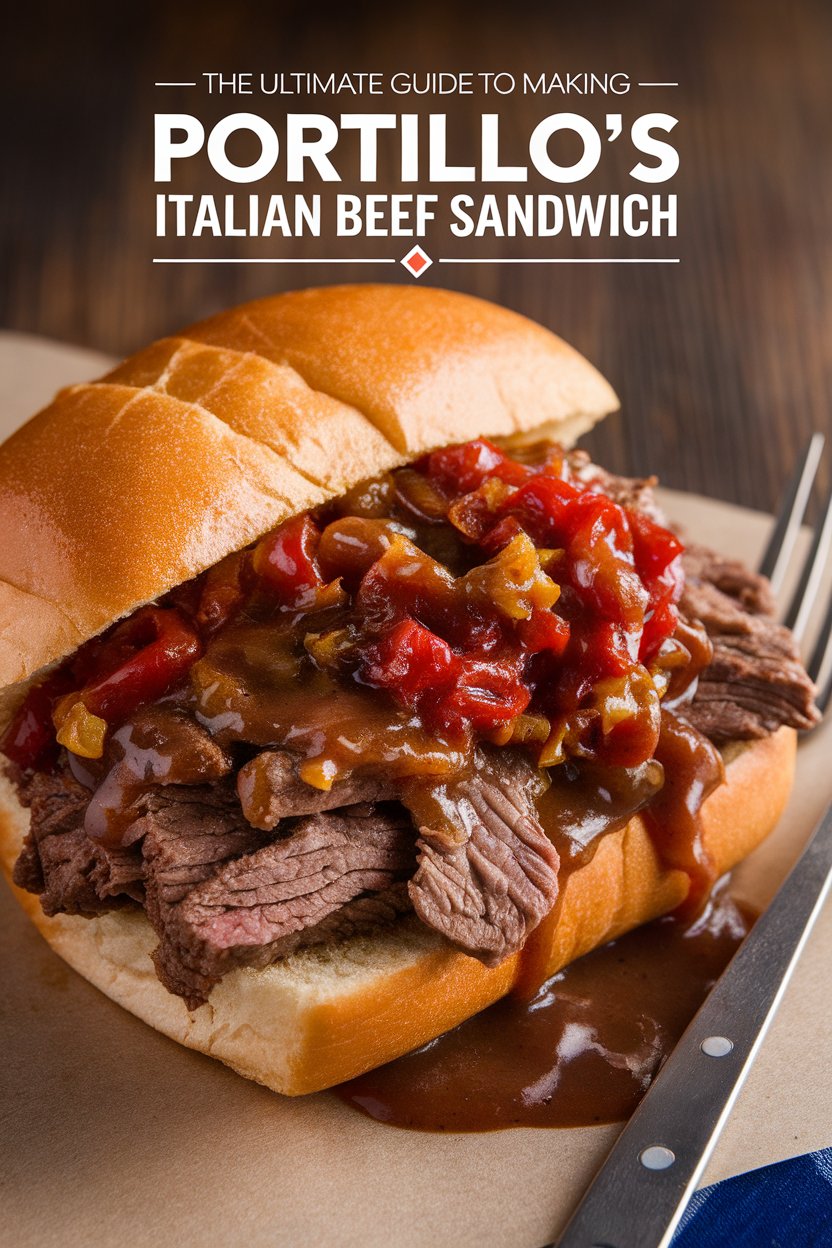 Transform your lunch or dinner with our guide to making Portillo's Italian Beef Sandwich at home. This copycat recipe showcases the perfect blend of spices and tender beef that makes this dish a beloved classic. Get ready to impress your family and friends with a hearty meal that’s just as delicious as the restaurant version!