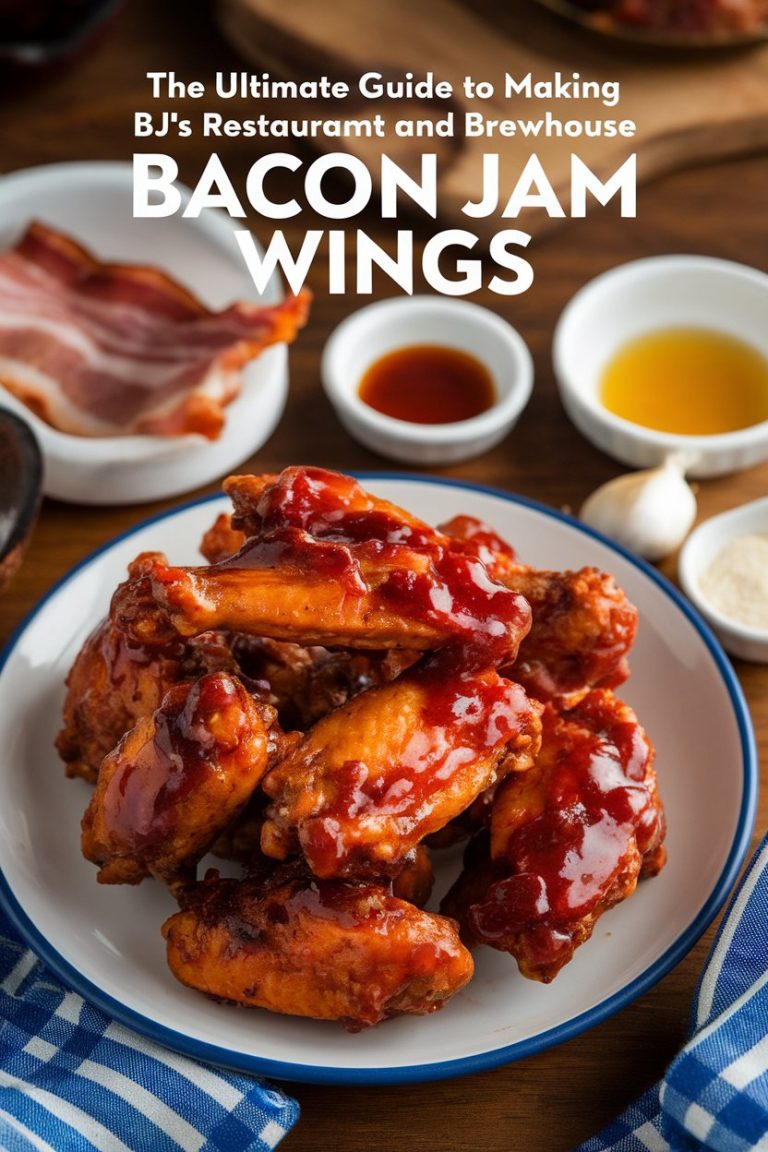 Transform your kitchen into the ultimate wing destination with our guide to making BJ's Bacon Jam Wings. Featuring a mouthwatering homemade bacon jam that's both rich and flavorful, this recipe allows you to enjoy the same delicious taste as the original in the comfort of your home. Perfect for parties or cozy nights in, these wings are sure to be a hit!