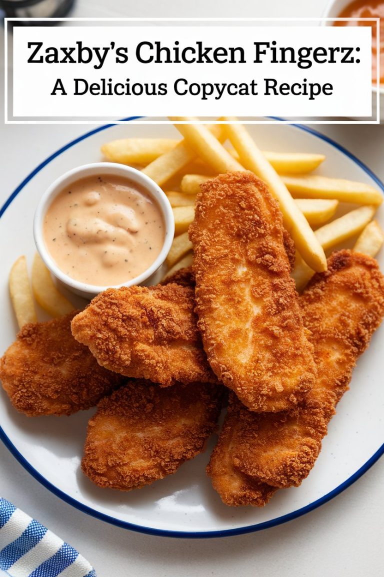 Why settle for takeout when you can enjoy Zaxby's Chicken Fingerz from the comfort of your own home? This delightful recipe offers a simple approach to recreating the beloved dish, complete with all the savory seasoning and crunch you remember. Treat yourself to a plate of homemade goodness that brings the original flavors to your dinner table!
