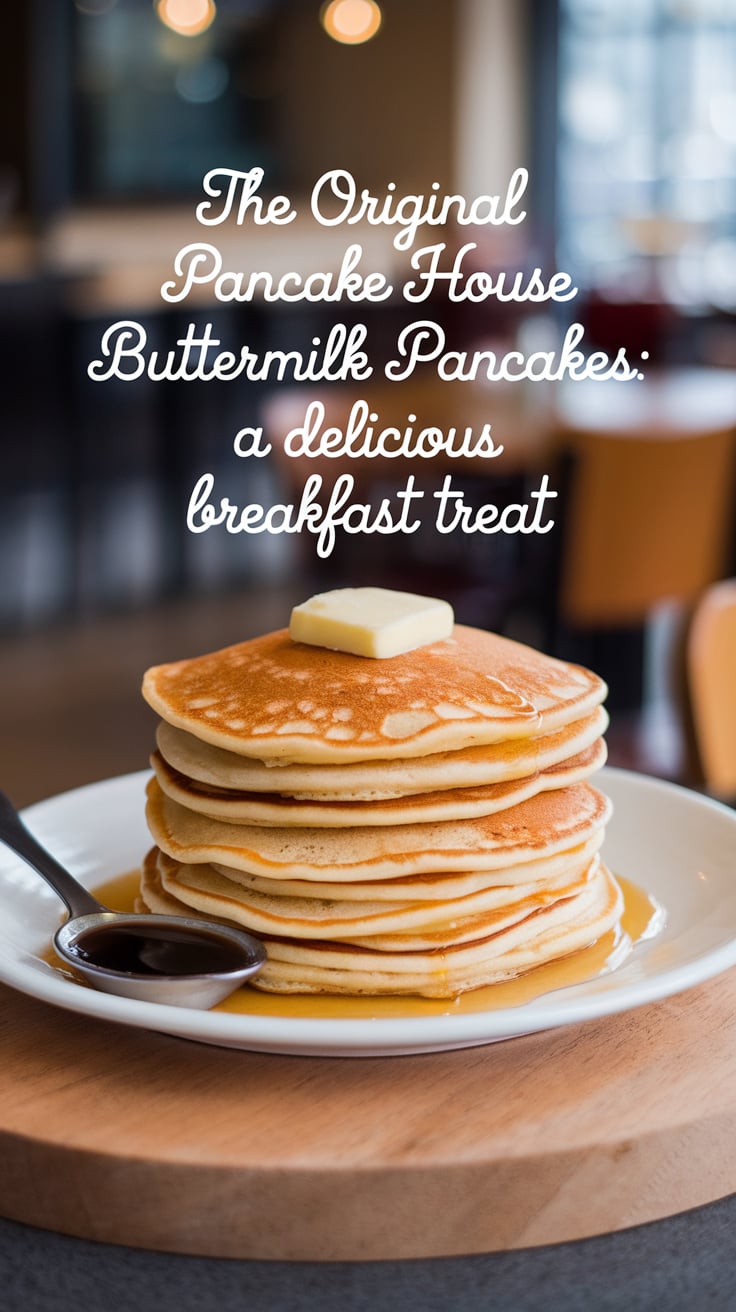 Delight your family and friends with a stack of Buttermilk Pancakes inspired by The Original Pancake House. Each fluffy pancake is crafted with simple ingredients and expert techniques to bring the beloved taste of your favorite breakfast spot right to your kitchen.