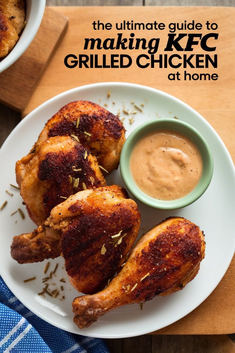 Why settle for takeout when you can make KFC Grilled Chicken at home? This comprehensive copycat recipe will have you grilling chicken with the same mouthwatering flavors you love. Elevate your cooking game and enjoy delicious, perfectly seasoned grilled chicken that delights just like the original!