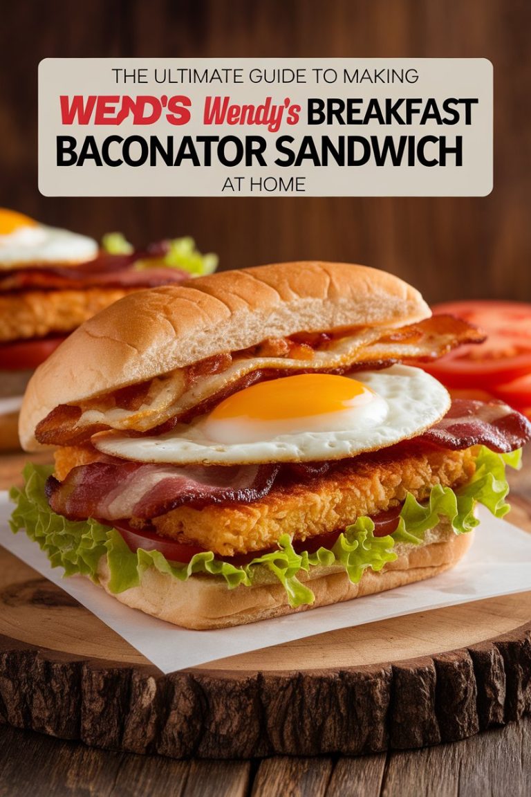 Unlock the deliciousness of Wendy's Breakfast Baconator with this incredible copycat recipe! Featuring crispy bacon, savory sausage, and perfectly cooked eggs, our ultimate guide ensures you can enjoy a breakfast sandwich that delivers all the flavors you love. Elevate your morning ritual and savor the taste of this beloved fast-food classic right at your dining table!