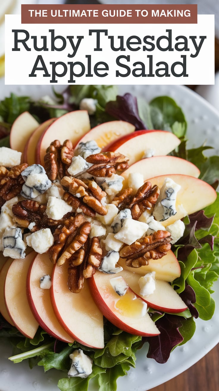 Say goodbye to takeout and forge a path to homemade goodness with this delightful copycat version of Ruby Tuesday’s Apple Salad. It’s a perfect way to savor a nutritious meal that captures the essence of the original while being simple to prepare whenever your craving strikes.