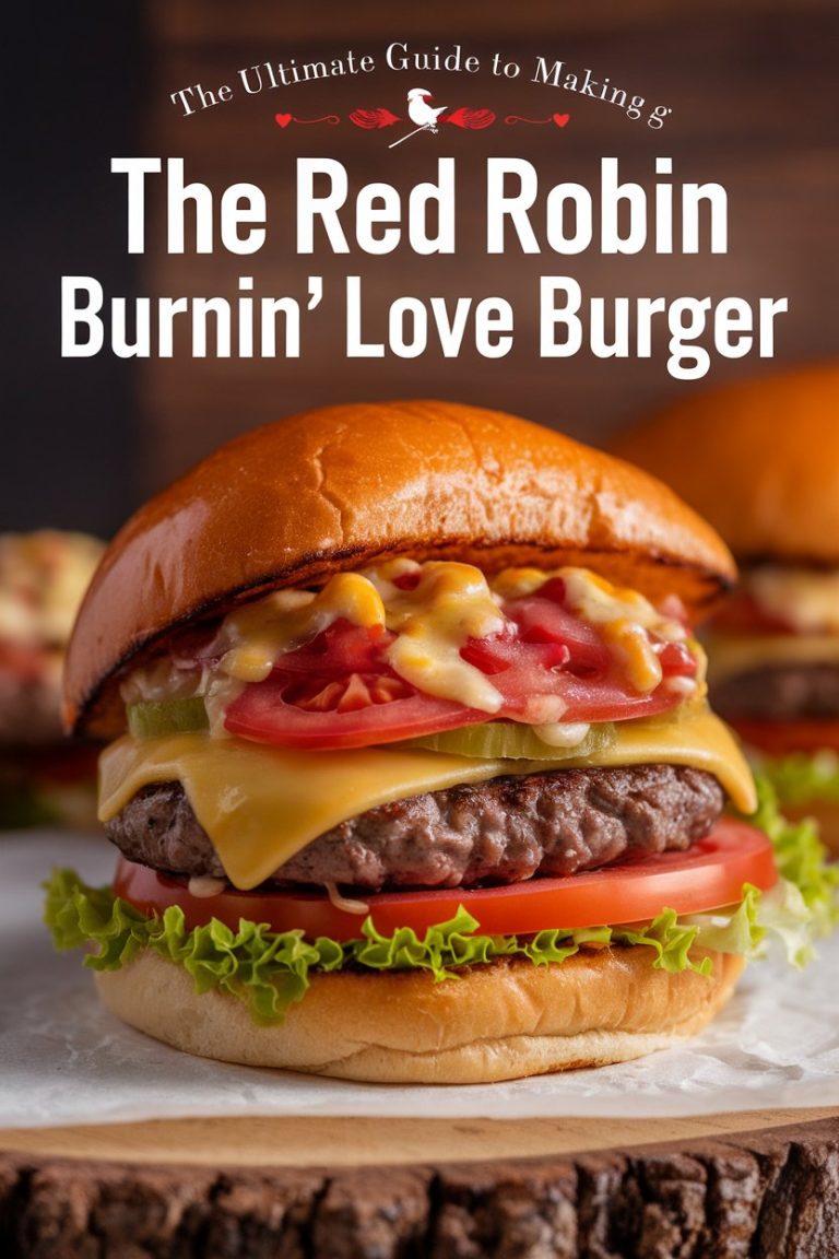 Unlock the secret to making Red Robin’s famous Burnin' Love Burger with this incredible copycat recipe! Featuring layers of flavor, from spicy jalapeños to rich cheese, our ultimate guide ensures you can create a burger that mirrors all the deliciousness you crave. Get ready for a culinary adventure that will leave you and your guests craving more!