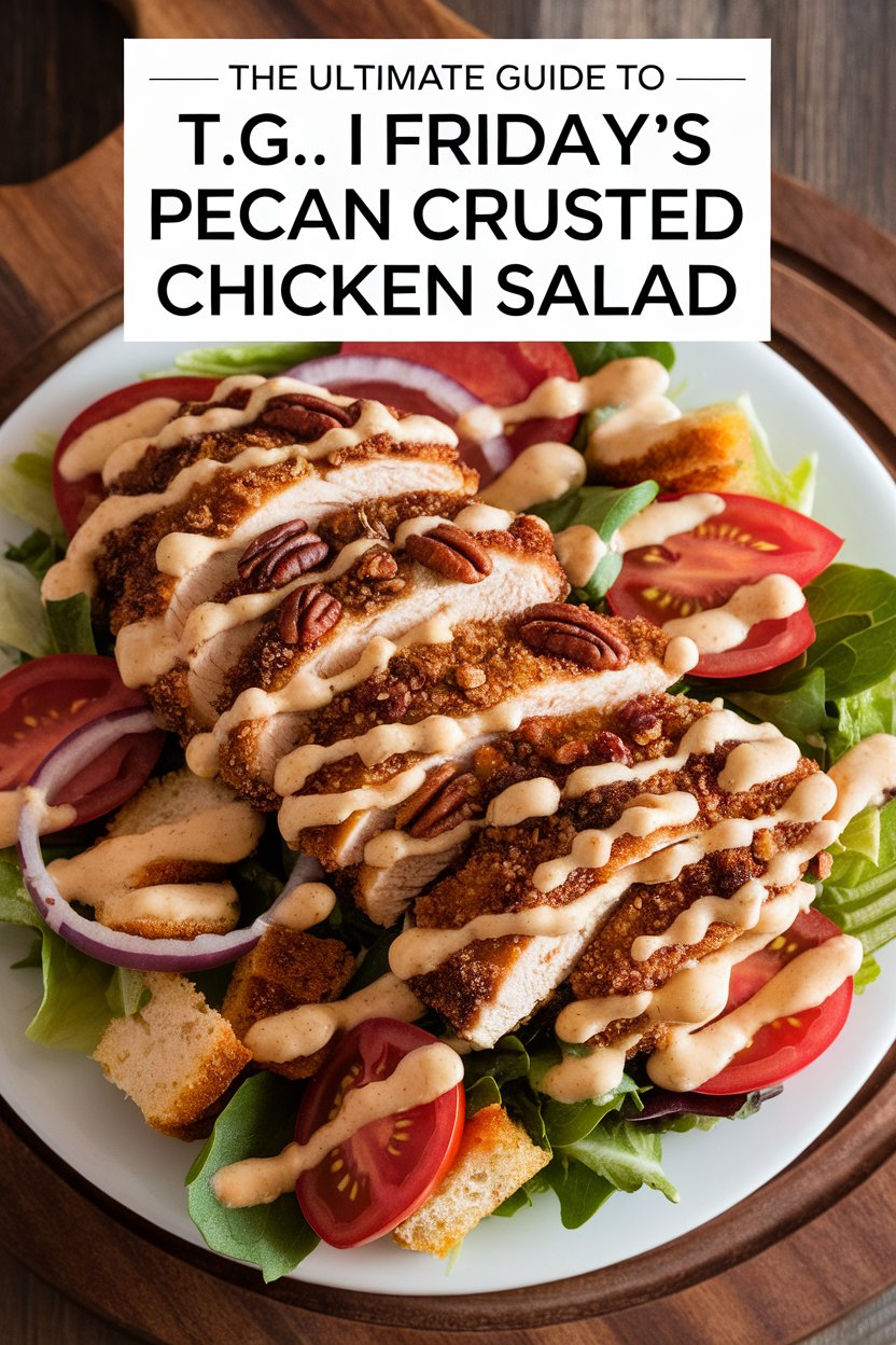 Unlock the deliciousness of T.G.I. Friday's Pecan Crusted Chicken Salad with this fantastic copycat recipe! Featuring crispy chicken, fresh greens, and a delightful pecan crunch, our ultimate guide promises to bring the restaurant experience right to your dining table. Get ready to enjoy a flavorful salad that’s perfect for any occasion!