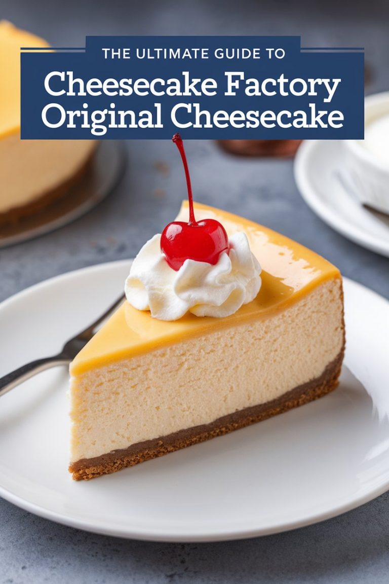 Discover the artistry behind the Cheesecake Factory’s Original Cheesecake with our ultimate copycat recipe! This detailed guide breaks down the steps to creating that rich, creamy filling and delicious buttery crust, ensuring that every bite is a delightful reminder of the iconic dessert you love. Get ready to enjoy a slice of restaurant-quality cheesecake right at home!