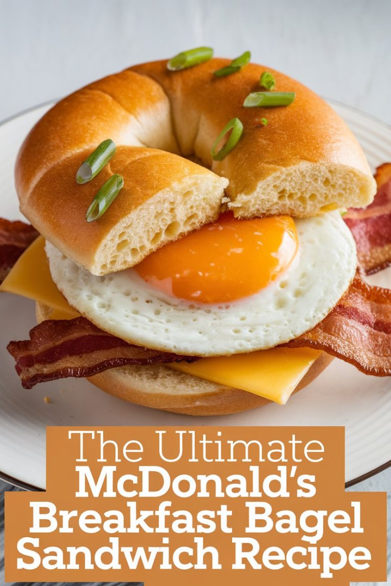 Transform your breakfast routine with our ultimate guide to crafting McDonald's Breakfast Bagel Sandwiches. This recipe perfectly mimics the original, delivering the same incredible flavors that make this morning treat so popular. Say goodbye to takeout and hello to a delicious homemade breakfast that you can enjoy any day of the week!