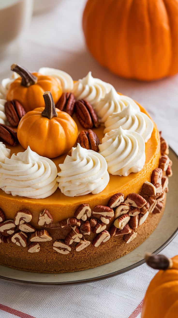 Satisfy your cravings for a creamy, decadent dessert with The Ultimate Cheesecake Factory Pumpkin Pecan Cheesecake Recipe, a perfect copycat that captures all the rich flavors of the original. With its velvety pumpkin filling and crunchy pecan topping, this recipe brings the beloved cheesecake experience right to your kitchen. Discover how to recreate this restaurant favorite with ease and enjoy a slice of deliciousness at home!