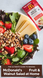 Say goodbye to drive-thru cravings and hello to homemade goodness with this incredible copycat version. Perfect for enjoying on warm days or as a nutritious side dish, this Fruit & Walnut Salad brings the joy of fast-food flavors into your home, proving that you can enjoy the same delightful experience without leaving your kitchen.