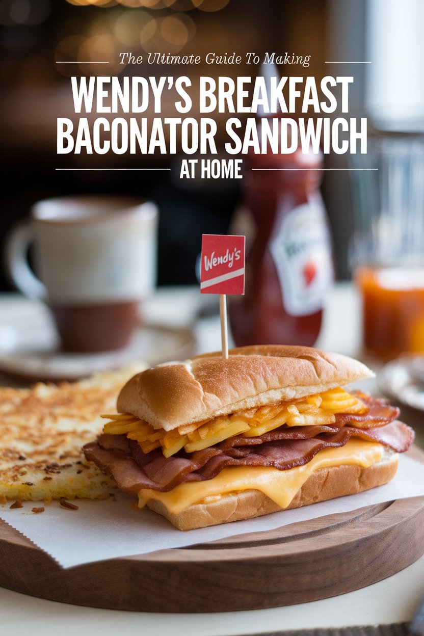Start your day right by recreating Wendy's Breakfast Baconator Sandwich in your own kitchen with our ultimate copycat recipe! This guide reveals the secrets to building the perfect breakfast sandwich, featuring layers of crispy bacon, savory sausage, and a deliciously fluffy egg that will blow your morning routine out of the water. Get ready to indulge in a breakfast experience that tastes just like the original!