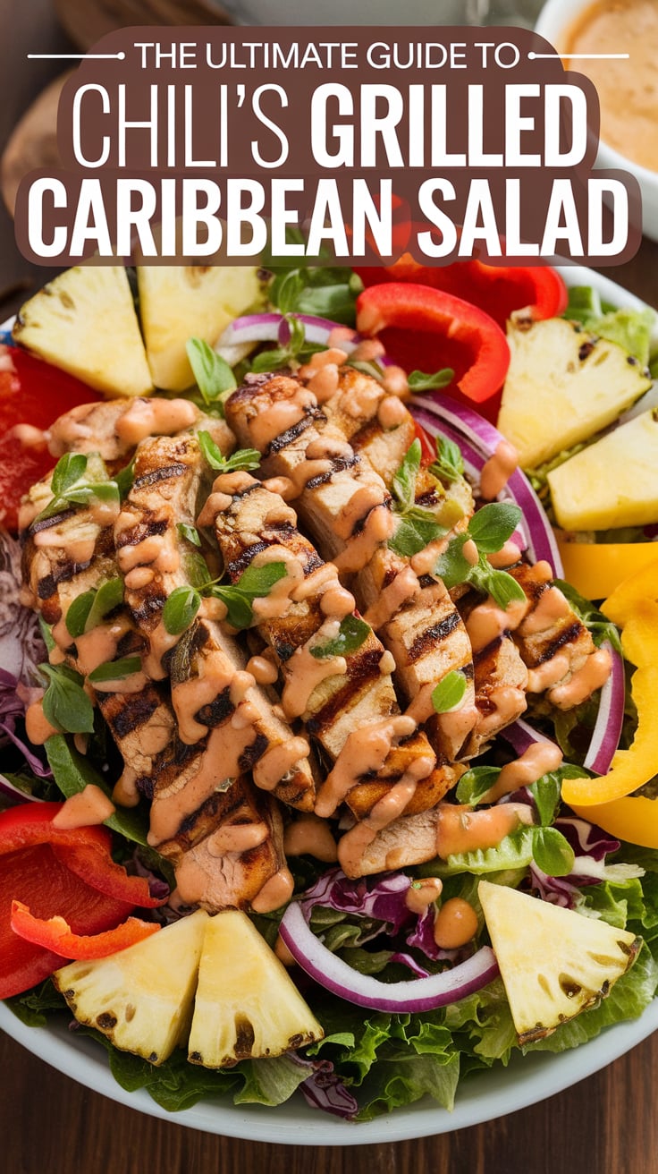 Indulge in the stunning blend of textures and flavors that makes this salad a favorite. With zesty dressings and fruity accents, each bite captures the essence of Chili's renowned salad, providing a refreshing and satisfying meal that's sure to impress friends and family alike.