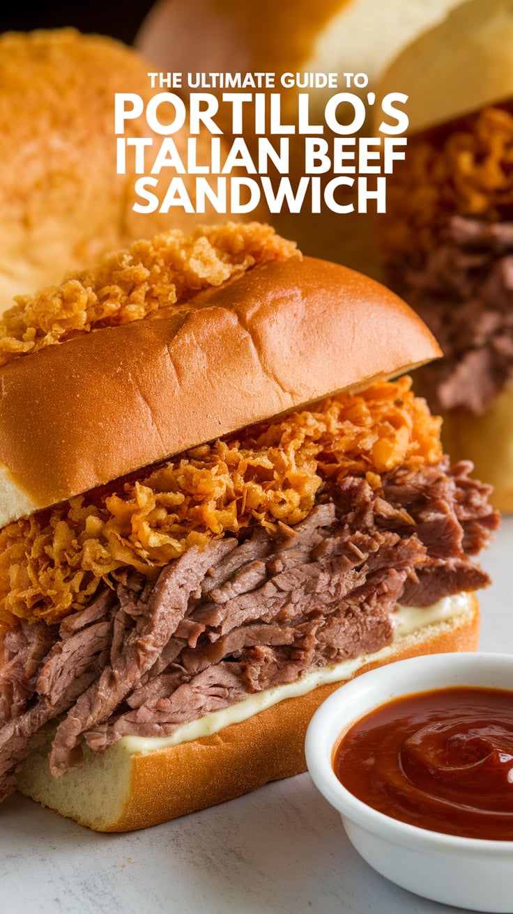 Imagine sinking your teeth into a perfectly crafted Italian beef sandwich, complete with spicy peppers and a crusty roll that holds it all together. This recipe reveals the secrets to replicating that authentic Portillo's experience, ensuring every sandwich you make bursts with the same mouthwatering flavors that fans love.