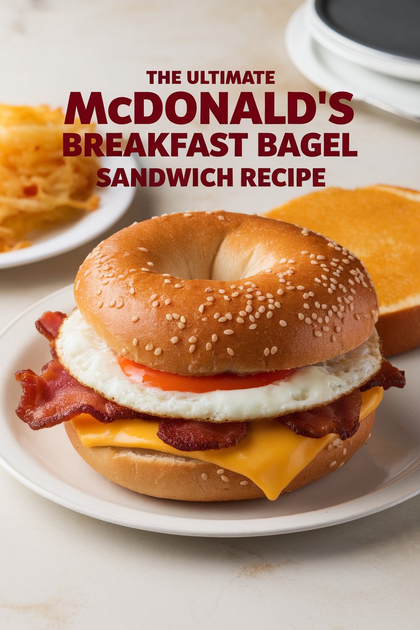 Craving the comforting taste of McDonald's Breakfast Bagel Sandwich? With our easy-to-follow recipe, you can recreate this beloved breakfast staple at home. Each bite bursts with flavor and texture, allowing you to enjoy that signature fast-food experience without leaving your kitchen.