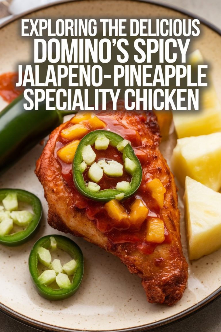 Transform your dinner routine with our ultimate guide to making Domino's Spicy Jalapeno-Pineapple Specialty Chicken at home. This recipe faithfully replicates the balanced flavors of the original, providing a delightful mix of heat and sweetness that will leave you wanting more. Get ready to impress everyone at your table!
