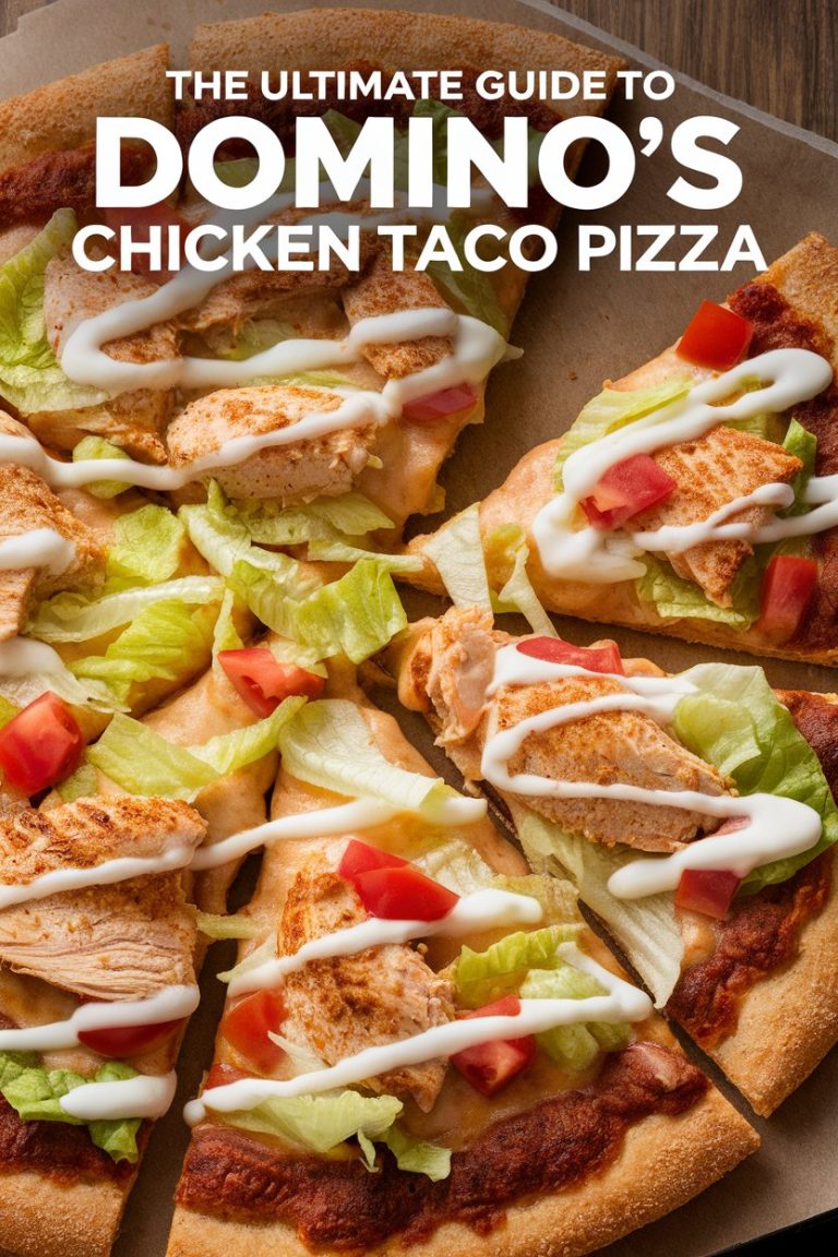 Unlock the deliciousness of Domino's Chicken Taco Pizza with this fantastic copycat recipe! With simple ingredients and clear instructions, you’ll create a pizza that seamlessly combines the flavors of tacos and pizza into one delicious dish. Enjoy the satisfaction of serving up a homemade pizza that rivals the original in taste and appeal!