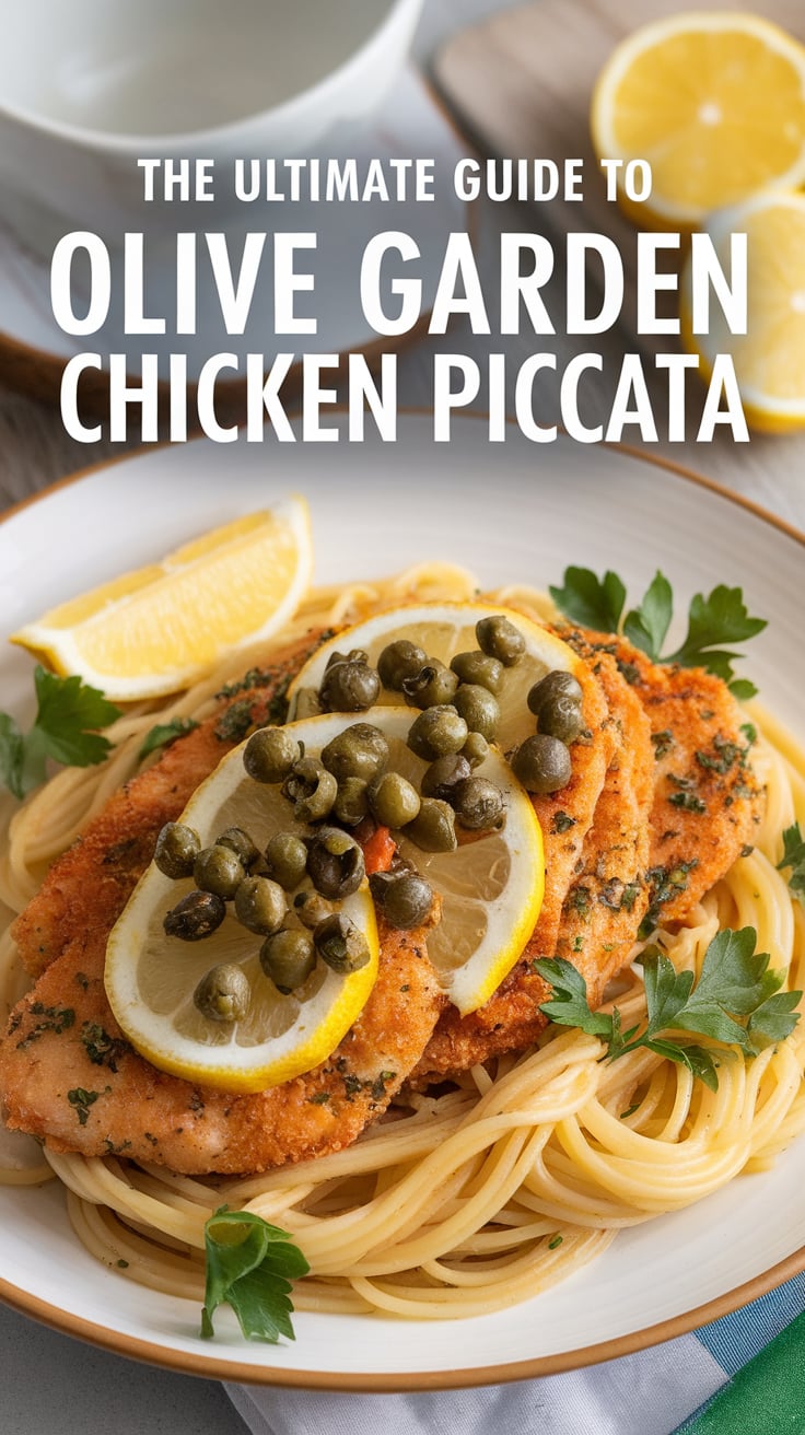 Enjoy the magic of Olive Garden’s Chicken Piccata right from your kitchen with our comprehensive guide to this mouthwatering recipe. Packed with flavors that dance on your palate, this dish combines succulent chicken with a vibrant sauce, providing an effortless way to elevate your weeknight dinners to a whole new level. Get ready to savor a taste that’s truly reminiscent of the original!
