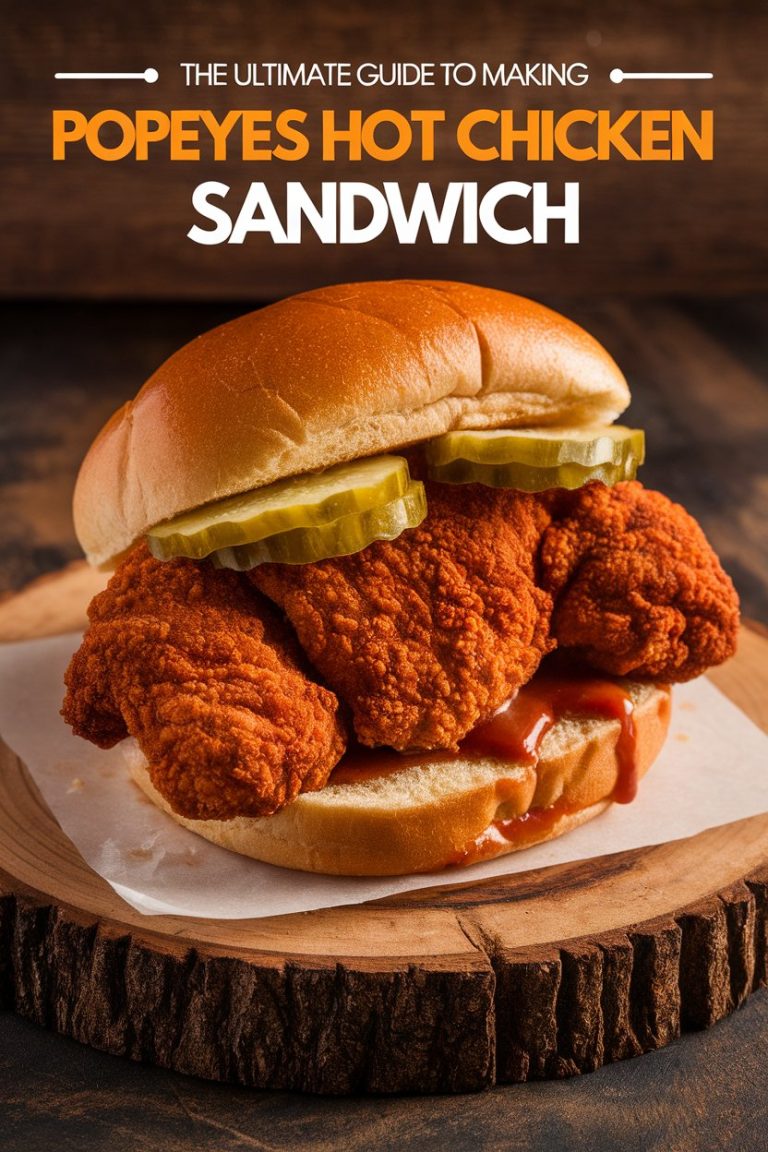 Unlock the deliciousness of Popeyes’ Hot Chicken Sandwich with this incredible copycat recipe! Featuring a spicy, golden-brown chicken breast and all your favorite toppings, our ultimate guide promises to deliver a sandwich that rivals the restaurant experience perfectly. Enjoy a taste sensation that will leave you wanting more!