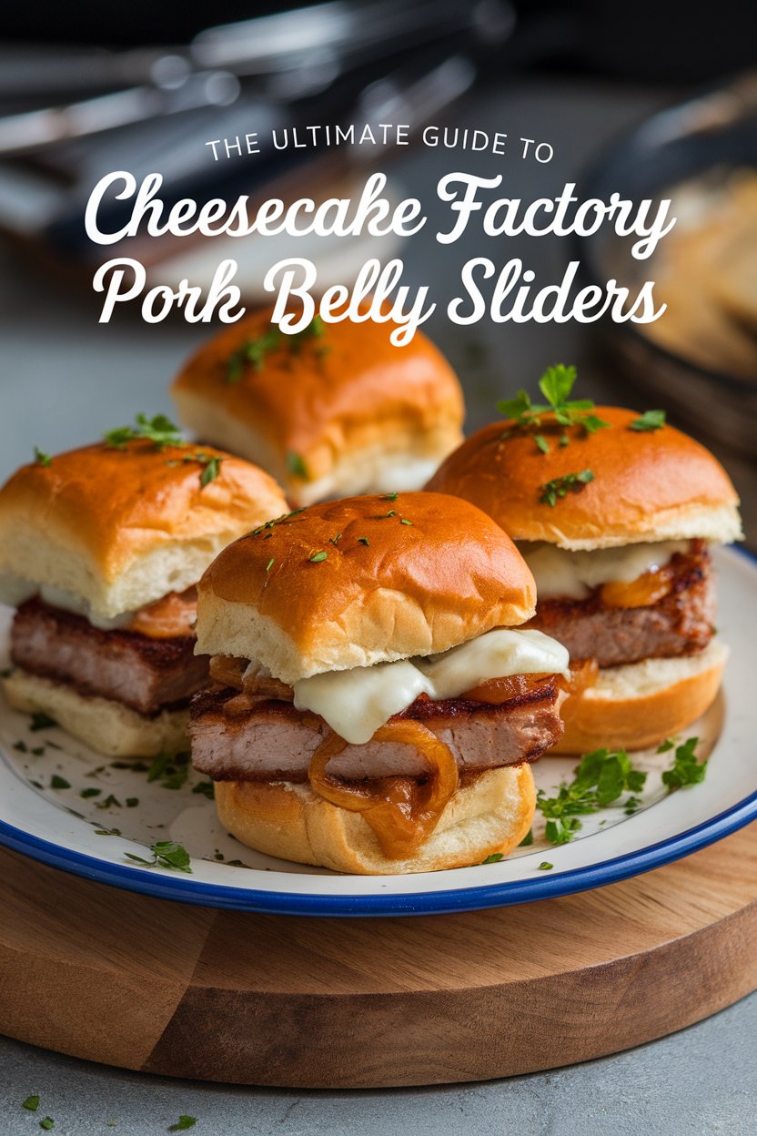 Unlock the secrets to making Cheesecake Factory's famous Pork Belly Sliders with this incredible copycat recipe! Featuring melt-in-your-mouth pork belly and expertly balanced flavors, our ultimate guide ensures you can create a dish that mirrors the restaurant experience perfectly. Enjoy a gourmet dining experience that will leave everyone raving!