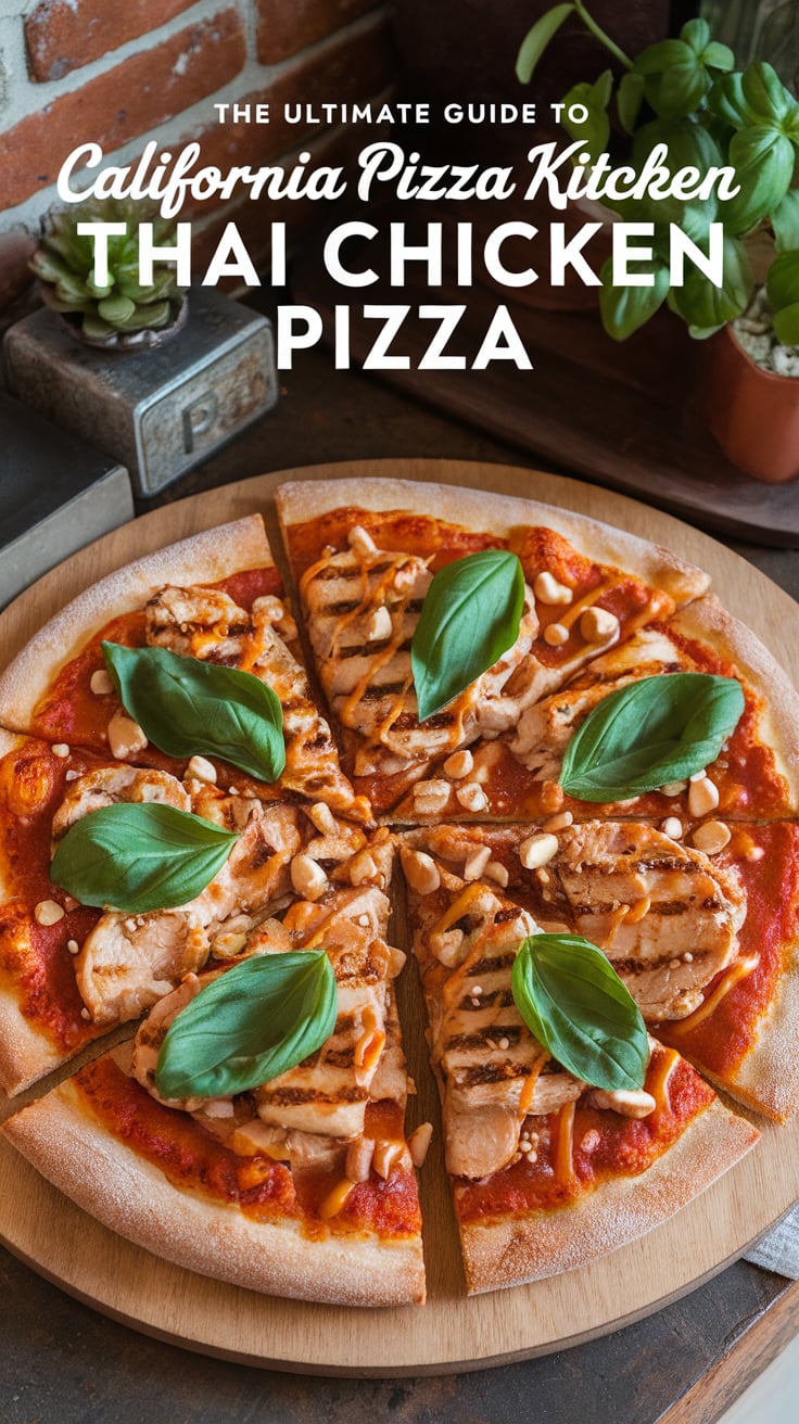 Discover how to make a mouthwatering Thai Chicken Pizza that tastes just like the original from California Pizza Kitchen. This copycat recipe combines tender chicken, crunchy vegetables, and a rich peanut sauce, all atop a perfectly baked crust. You’ll enjoy every delicious bite while reliving the flavors of your favorite pizzeria!