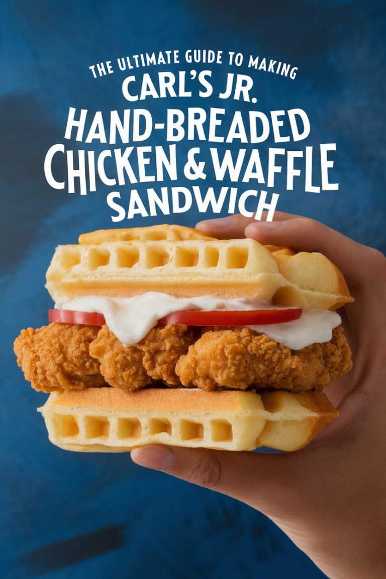Unlock the deliciousness of Carl's Jr.'s Hand-Breaded Chicken & Waffle Sandwich with this fantastic copycat recipe! Featuring crispy coated chicken paired with warm, sweet waffles, our ultimate guide ensures that you can enjoy this iconic sandwich whenever you desire. Get ready to savor a dish that perfectly combines comfort food and gourmet flair!