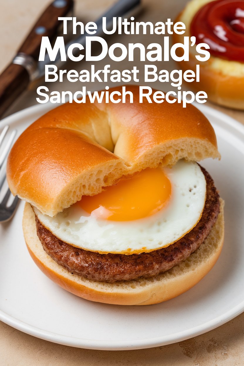 Discover how to make the perfect McDonald's Breakfast Bagel Sandwich with our delicious copycat recipe. This simple guide captures all the deliciousness of the original, from the fluffy egg to the crispy bacon, ensuring that you can whip up a satisfying breakfast that tastes just like the café favorite.