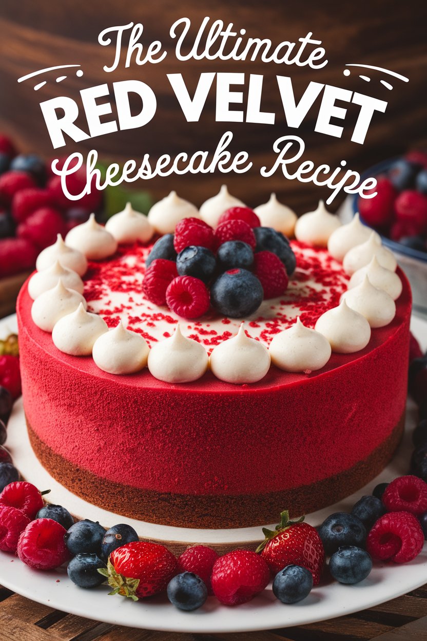Indulge your sweet tooth with this ultimate Red Velvet Cheesecake recipe that brings all the charm of the classic dessert to your kitchen! Discover how to recreate that iconic taste and texture, complete with a creamy layer and delightful red velvet undertones. Treat yourself to a slice of joy that captures the essence of a beloved favorite!