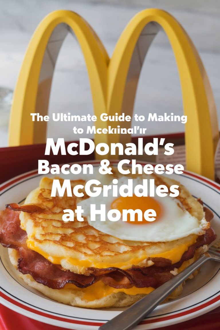 Unlock the deliciousness of McDonald's Bacon, Egg & Cheese McGriddles with this incredible copycat recipe! Featuring a perfect balance of sweet and savory flavors, our ultimate guide ensures you can enjoy a breakfast treat that captures the essence of the fast-food sensation. Get ready to indulge in a meal that’s perfect for any time of day!