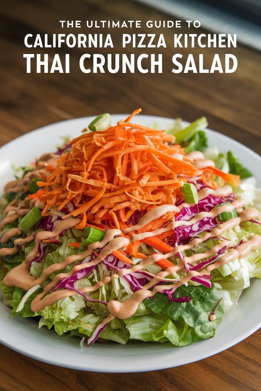 Craving the refreshing taste of California Pizza Kitchen's Thai Crunch Salad? Look no further! Our easy-to-follow recipe brings together all the key ingredients, from crispy wontons to tender grilled chicken, allowing you to enjoy the restaurant experience from home. Treat yourself to a delightful salad packed with color and flavor that tastes just like the classic you love.
