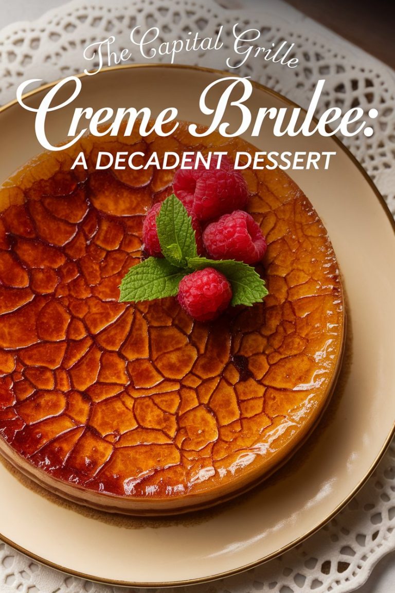 Why go out for dessert when you can whip up The Capital Grille's Crème Brûlée in your own kitchen? This ultimate recipe unlocks the secrets of this refined dessert, allowing you to enjoy that perfect balance of creamy custard and crispy topping anytime you desire. Delight in a culinary masterpiece that tastes just like the upscale treat you love!
