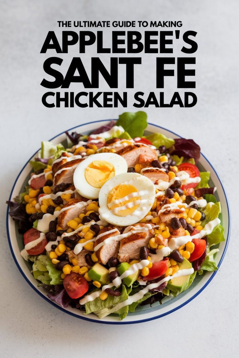Unlock the deliciousness of Applebee's Santa Fe Chicken Salad with this incredible copycat recipe! With a combination of grilled chicken, crisp vegetables, and a tangy dressing, our ultimate guide ensures you can enjoy a satisfying meal that mirrors the original perfectly. Elevate your salad game and savor a dish that's bursting with flavor!