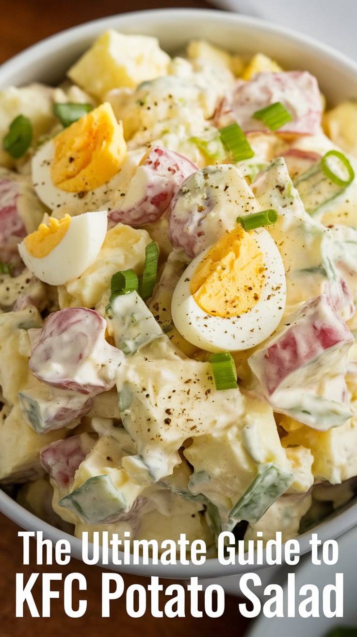Discover how easy it is to make this iconic salad, with step-by-step instructions that guide you in recreating a dish that tastes just like what you would find at KFC. Perfect for family gatherings, picnics, or potlucks, this potato salad is sure to be a crowd-pleaser and an instant hit at any meal.