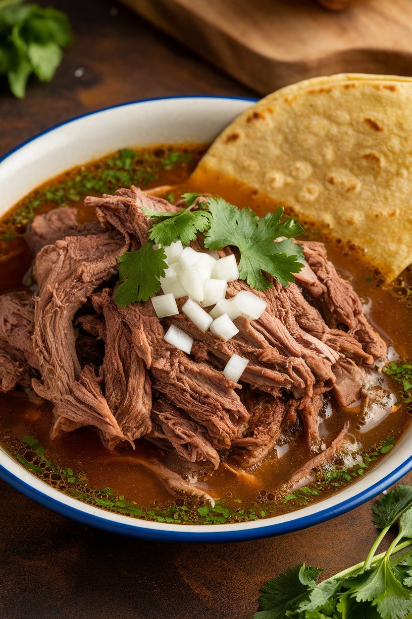 Discover how to make El Pollo Loco's Shredded Beef Birria with our delicious copycat recipe. Packed with flavor and authenticity, this dish combines tender, shredded beef and a delectable broth that will have your taste buds dancing. Impress your family and friends with a homemade version that tastes just like the beloved original!