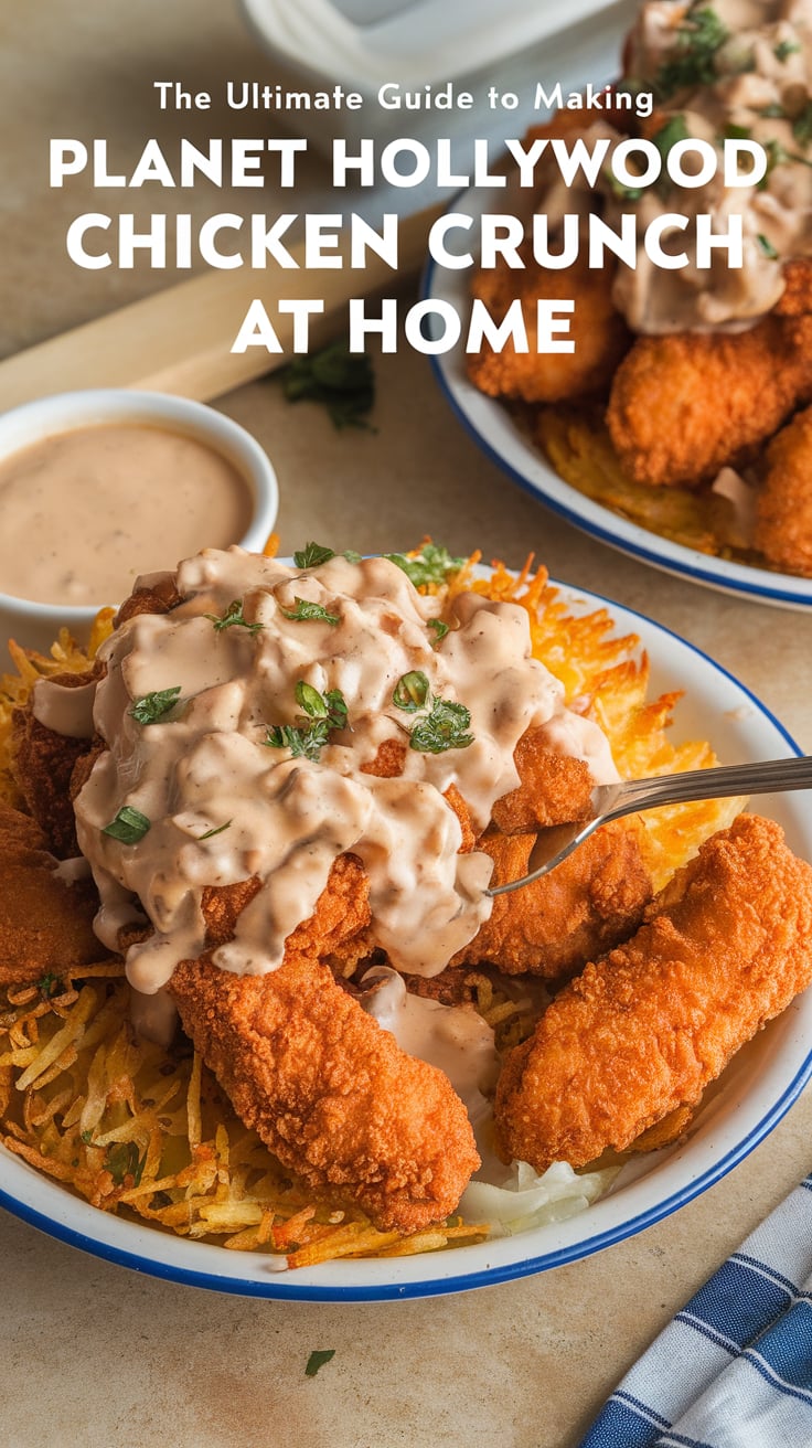 Craving the unforgettable taste of Planet Hollywood's Chicken Crunch? With our expertly crafted recipe, you can now whip it up at home with stunning results. Each bite features succulent chicken coated in a perfectly seasoned crunch, and the flavors are so spot-on, you’ll swear you’re dining in the heart of Hollywood. Your family and friends won’t be able to resist!