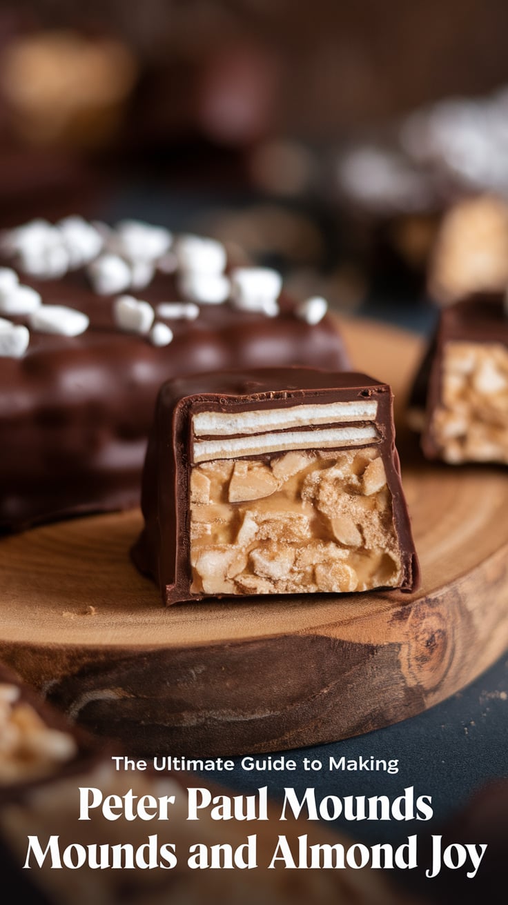 Indulge in The Ultimate Guide to Making Peter Paul Mounds and Almond Joy, where you can recreate two beloved candy bar classics right in your own kitchen. This copycat recipe captures the rich chocolate, creamy coconut, and crunchy almond flavors that fans have adored for years, allowing you to enjoy these treats without leaving home.