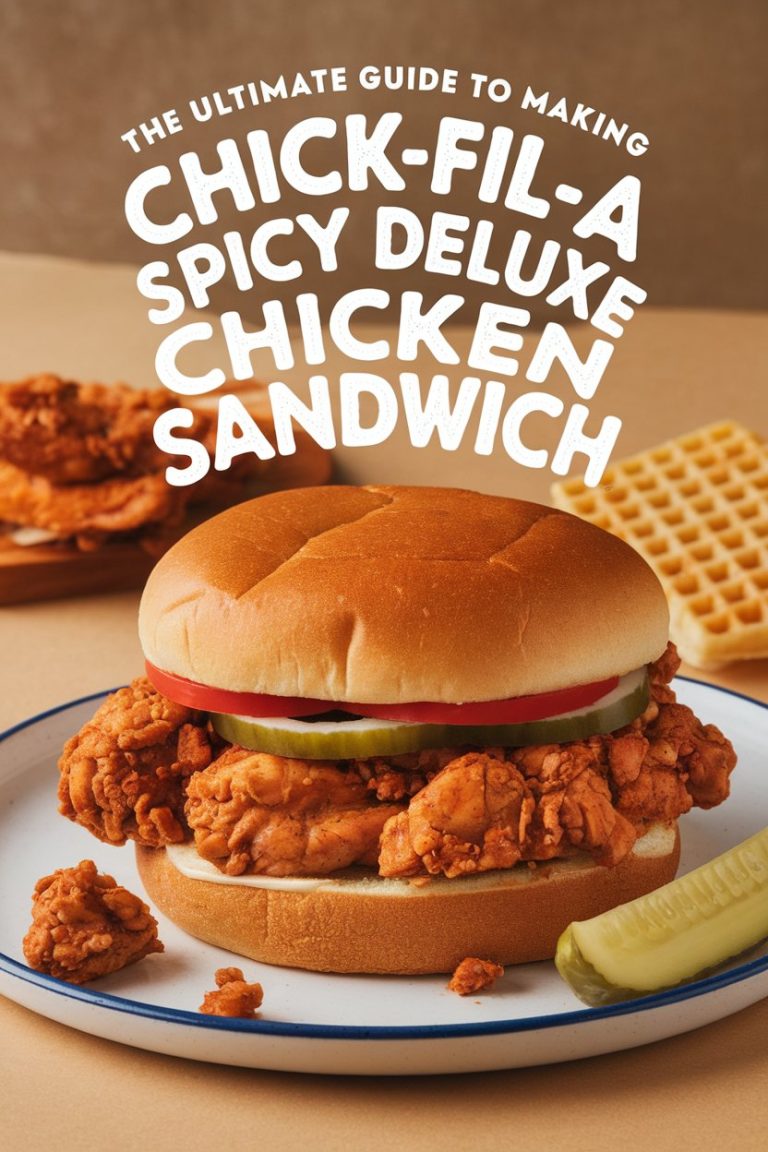 Unlock the flavor of Chick-fil-A’s Spicy Deluxe Chicken Sandwich with this amazing copycat recipe! Featuring a perfectly fried chicken filet and fresh ingredients layered on a soft bun, our guide will help you achieve a home-cooked version that mirrors the restaurant classic. Get ready to treat yourself to a spicy, savory experience that’s sure to impress!