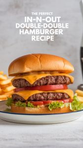 Unleash your inner chef and recreate the magic of In-N-Out with The Perfect In-N-Out Double-Double Hamburger Recipe. This copycat recipe brings you all the juicy goodness of the iconic burger, complete with two perfectly seasoned patties, melty cheese, and fresh toppings. With simple ingredients and easy-to-follow steps, you can capture that signature taste that keeps burger lovers coming back for more—all from the comfort of your own kitchen.