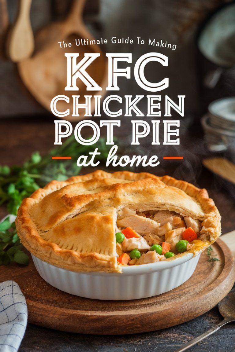 Bring the comfort of KFC's Chicken Pot Pie into your kitchen with this ultimate guide! Our step-by-step instructions will help you recreate the iconic dish that warms the heart and soul, with all the tastes you remember. Dive into a culinary adventure that promises to deliver an irresistible pot pie experience!