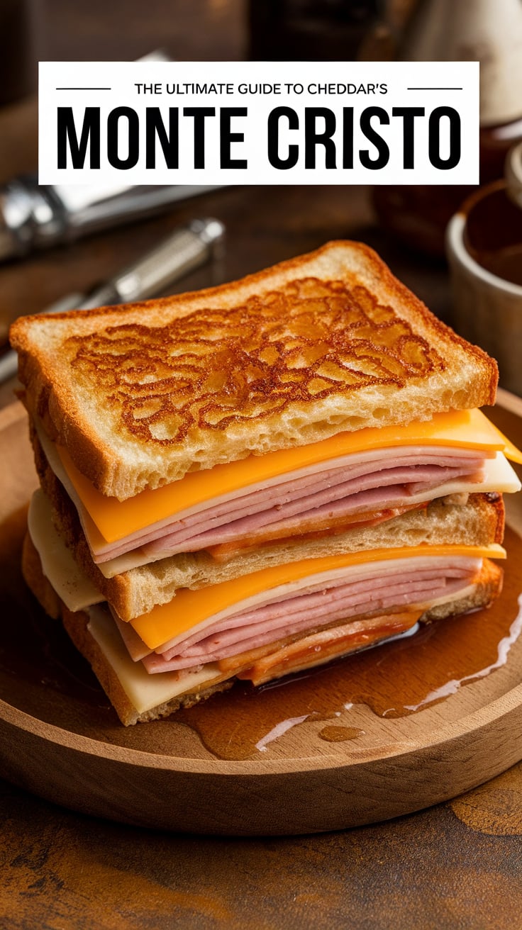 Experience the deliciousness of Cheddar's Monte Cristo in the comfort of your home with our authentic copycat recipe. Packed with layers of ham, turkey, and melted cheese, this guide ensures you achieve that gourmet-flavor balance that makes this sandwich a true classic.