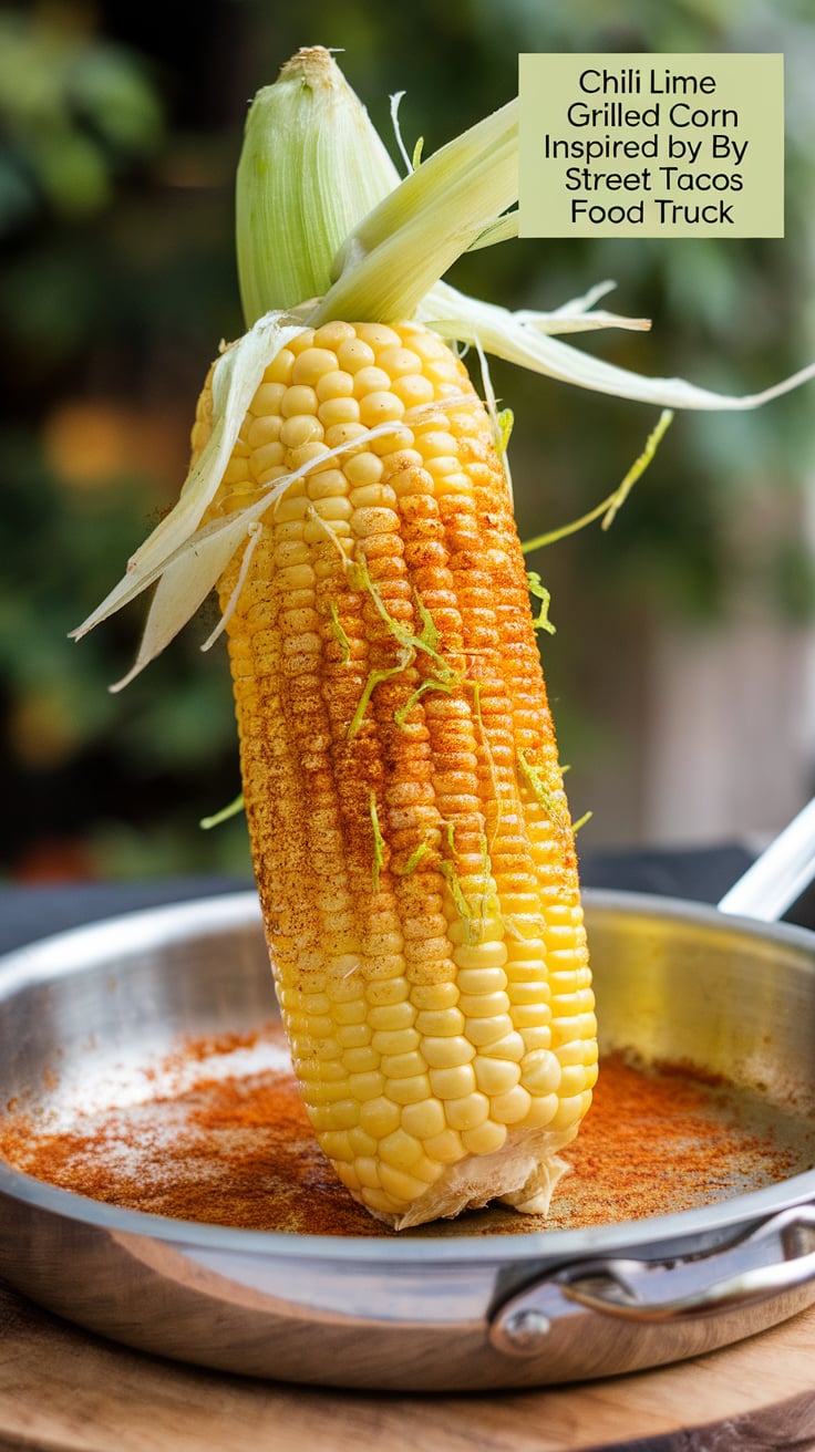 Bring the vibrant flavors of your favorite street food right to your backyard with our copycat recipe for chili lime grilled corn. Each ear is beautifully charred and topped with the perfect balance of zesty lime and spicy chili, recreating that irresistible taste you love from Street Tacos Food Truck!