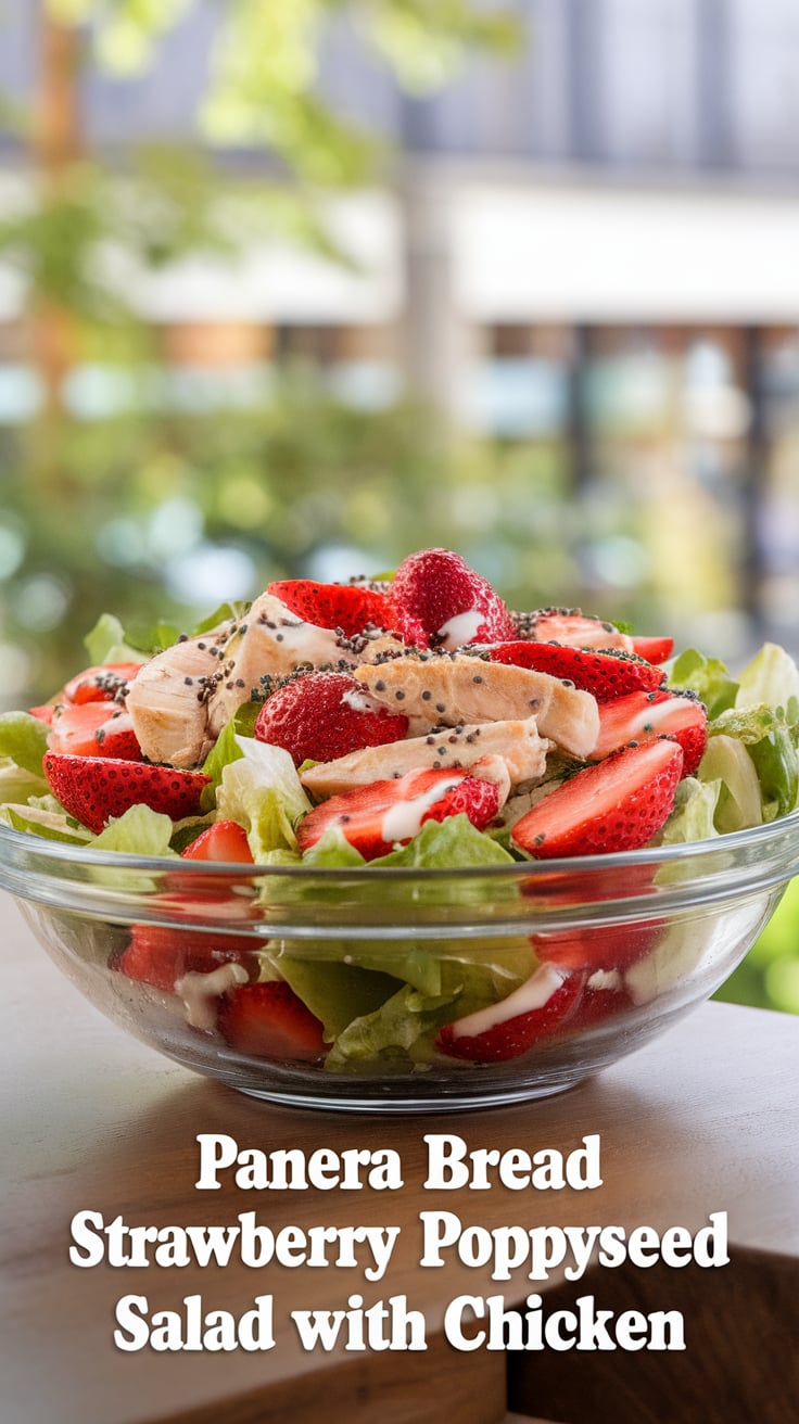 Discover the secret to recreating the signature poppyseed dressing that ties this salad together beautifully. With a perfect balance of sweetness and tang, this dressing elevates the fresh ingredients, ensuring every bite is as satisfying as the one served at Panera. It's the ideal way to enjoy a light yet hearty meal.