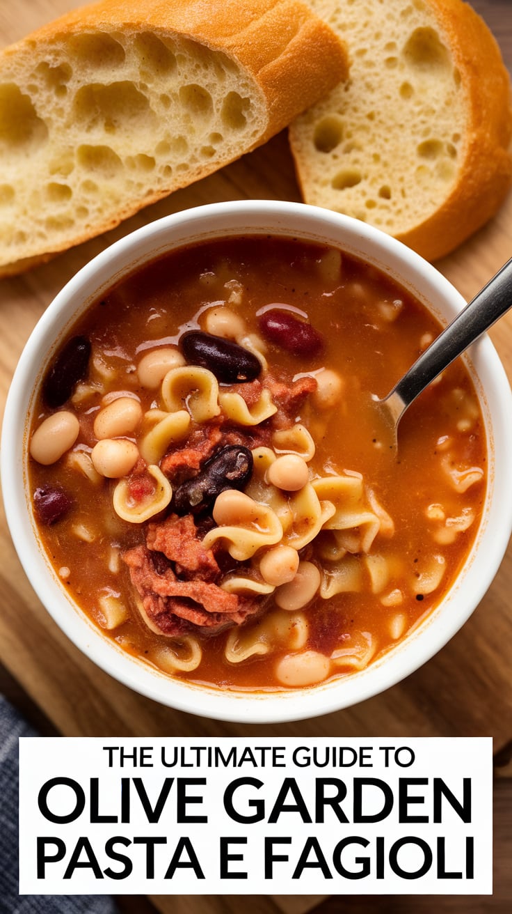 Discover how to create a classic Olive Garden Pasta e Fagioli at home with this ultimate guide that captures the authentic taste of the original. From the robust broth to the perfectly cooked pasta and beans, this copycat recipe will transport you straight to your favorite Italian restaurant with each delicious bite.
