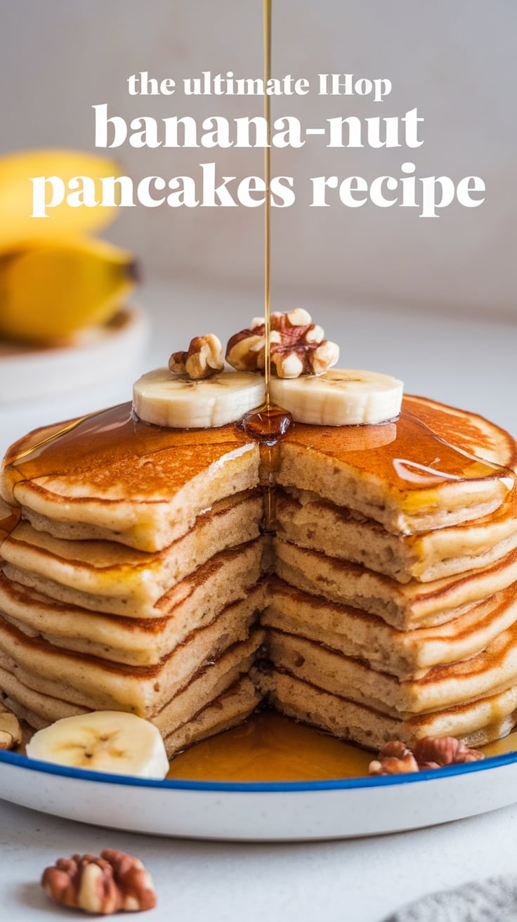Enjoy the sweet satisfaction of IHOP’s Banana-Nut Pancakes from the comfort of your own home. This copycat recipe replicates the beloved flavors and textures with simple ingredients, ensuring that you can recreate this restaurant favorite anytime you crave it. Learn the secrets to making pancakes that taste as if they were freshly made at IHOP.