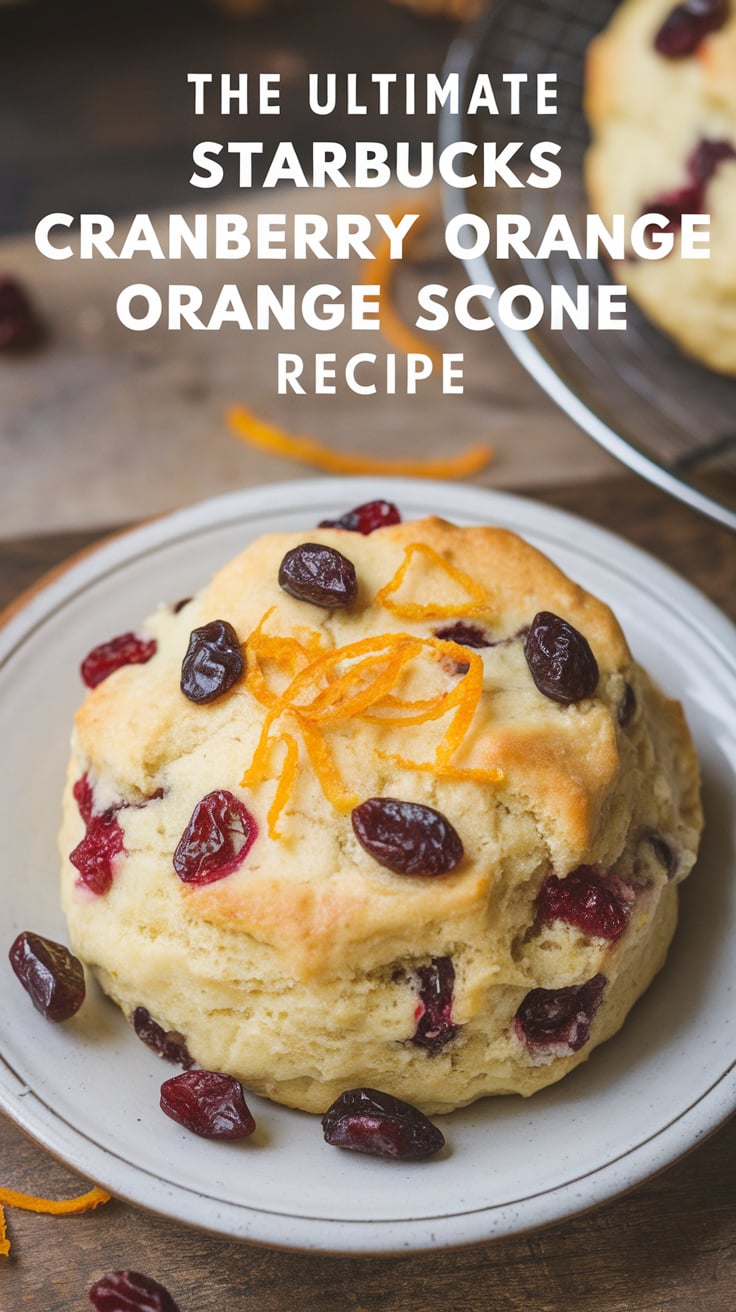 Unlock the secret to recreating the perfect balance of tart cranberries and zesty orange, just like the beloved original. This recipe captures that unmistakable taste, offering the comforting flavors and textures you know and love, making it a must-try for any scone enthusiast.