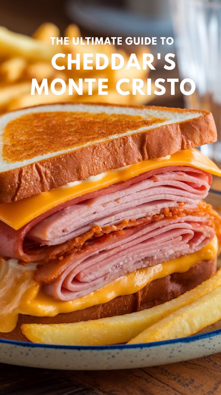 Get ready to indulge in a taste adventure with our homemade version of Cheddar's Monte Cristo. This recipe mimics the original perfectly, with its crispy exterior and irresistible fillings that will transport you straight to your favorite dining spot with every delicious bite.