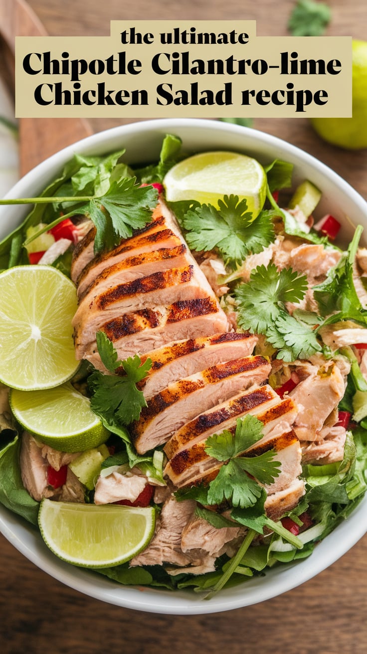 Experience the juicy, cilantro-lime chicken that transforms this salad into a satisfying meal. With a simple marinade that mirrors the original, each bite bursts with flavor, ensuring that you won't miss the restaurant version. Featuring crisp vegetables and a delicious dressing, this salad is a wholesome option full of bold tastes.