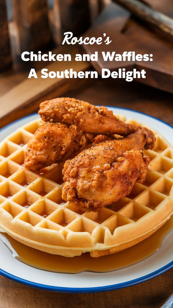 Get ready to elevate your home cooking with a dish that not only tastes just like the original but also brings a touch of Southern hospitality to your meals. This copycat version of Roscoe's Chicken and Waffles makes it easy to enjoy a beloved comfort food favorite anytime you wish.