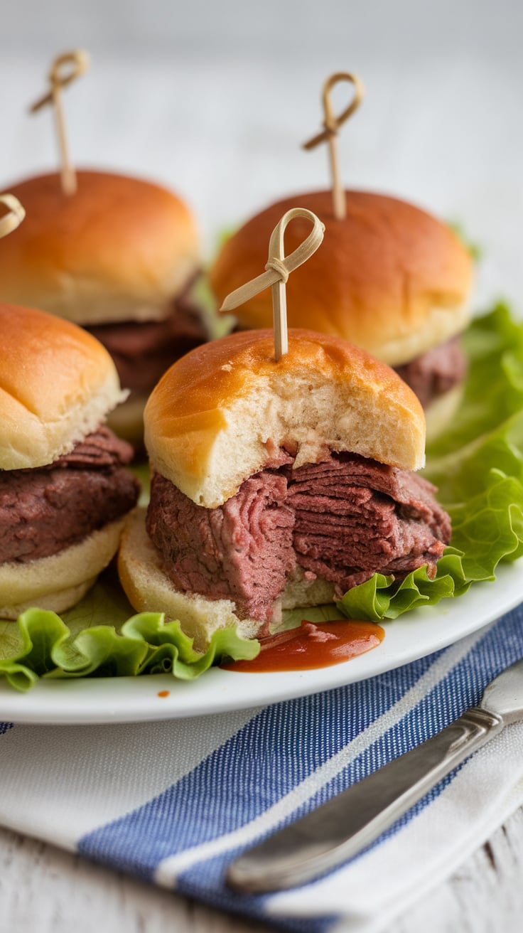 Bring the delicious flavors of Beef Bistro Prime Beef Sliders into your home with this ultimate copycat recipe. These sliders pack all the savory goodness and mouthwatering appeal of the originals, delivering juicy beef and perfectly balanced toppings that will impress your family and friends at any gathering.